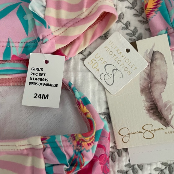 NWT Jessica Simpson Two Piece Swim Suit - Picture 2 of 2